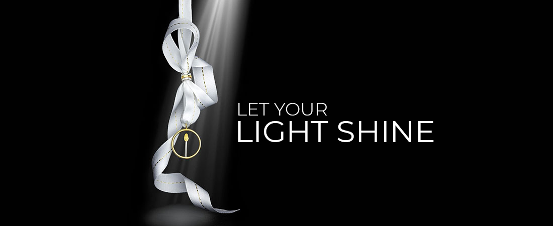 Vicki Orr's first Story in a Circle is the Let Your Light Shine charm. Her “Stories in a Circle” charms each convey a biblical story or truth.  This charm is made with a two-tone combination of high karat gold and sterling silver. 